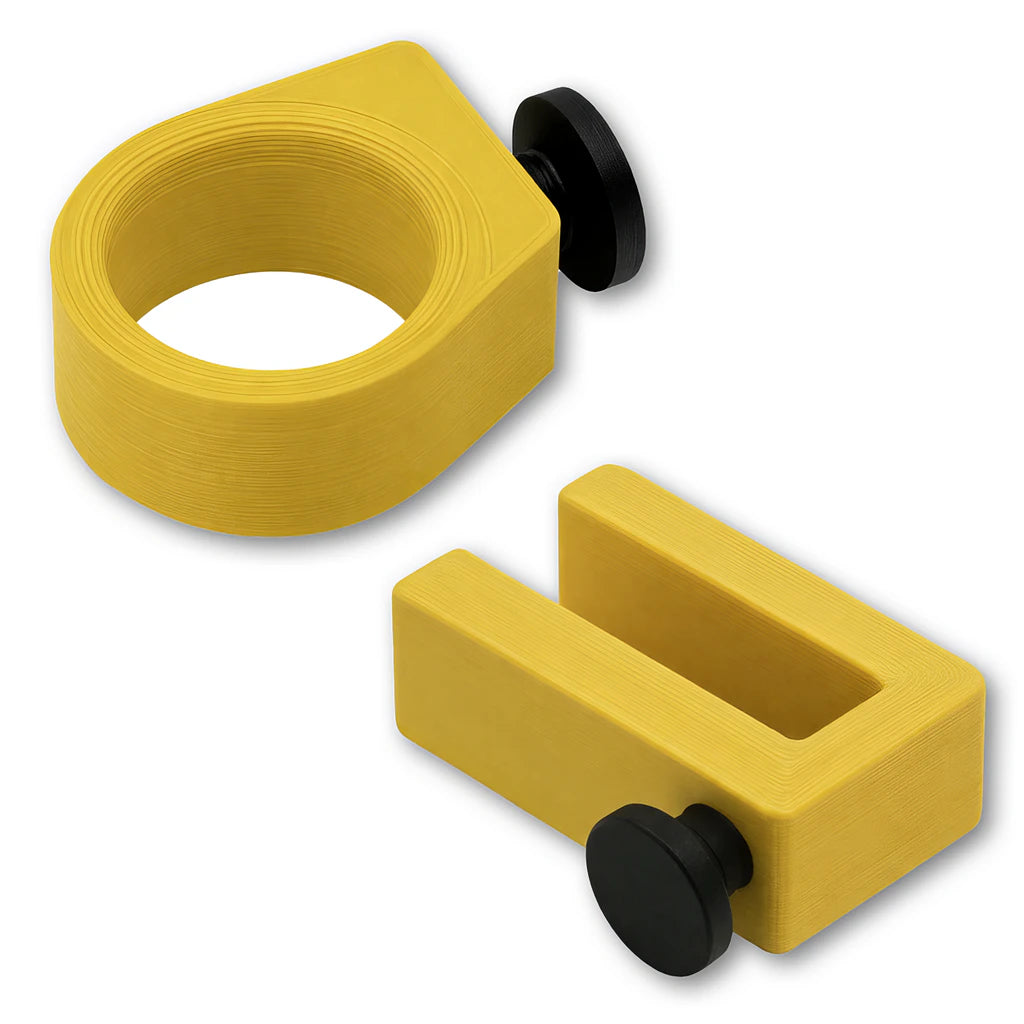 Sunglasses Ring and Utility Hook combo in yellow. Compatible with Phone Caddy Accessory, Drink Saver™ and Phone Saver™.