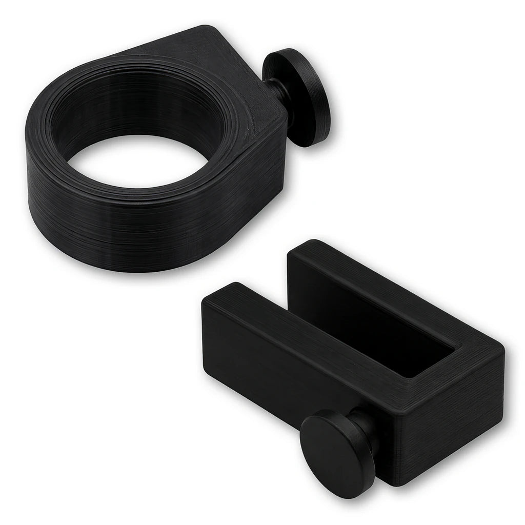 Sunglasses Ring and Utility Hook combo in black. Compatible with Phone Caddy Accessory, Drink Saver™ and Phone Saver™.