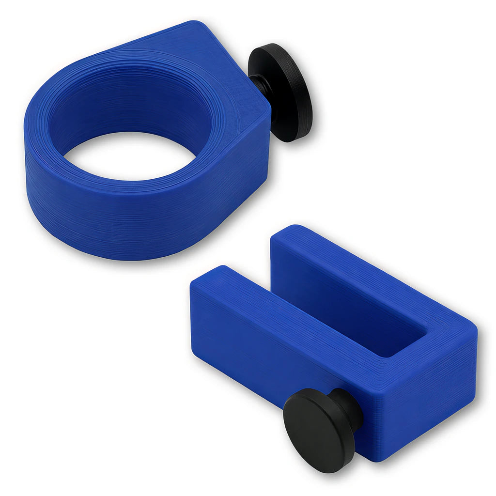 Sunglasses Ring and Utility Hook combo in blue. Compatible with Phone Caddy Accessory, Drink Saver™ and Phone Saver™.