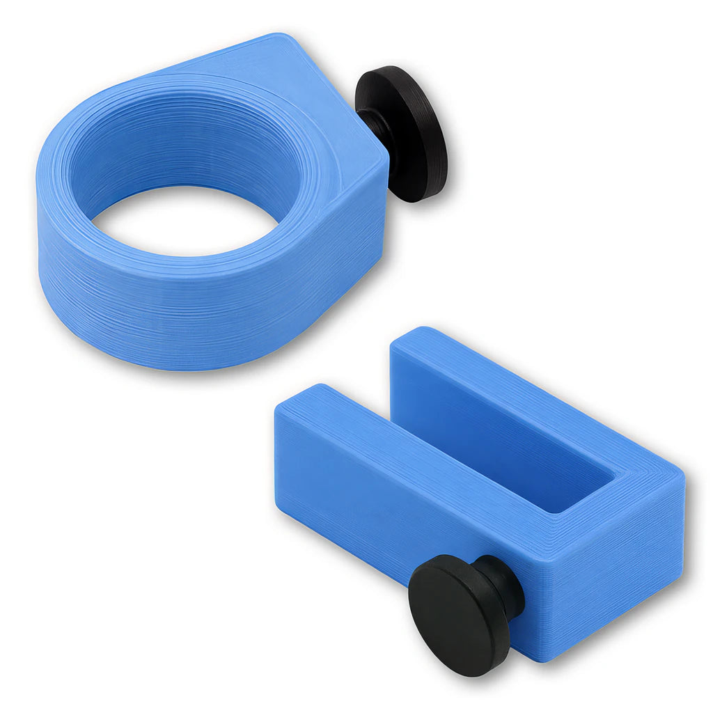 Sunglasses Ring and Utility Hook combo in light blue. Compatible with Phone Caddy Accessory, Drink Saver™ and Phone Saver™.