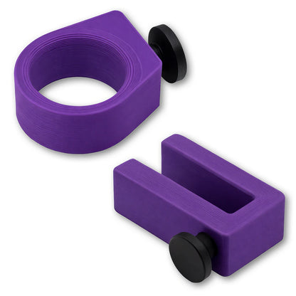 Sunglasses Ring and Utility Hook combo in purple. Compatible with Phone Caddy Accessory, Drink Saver™ and Phone Saver™.