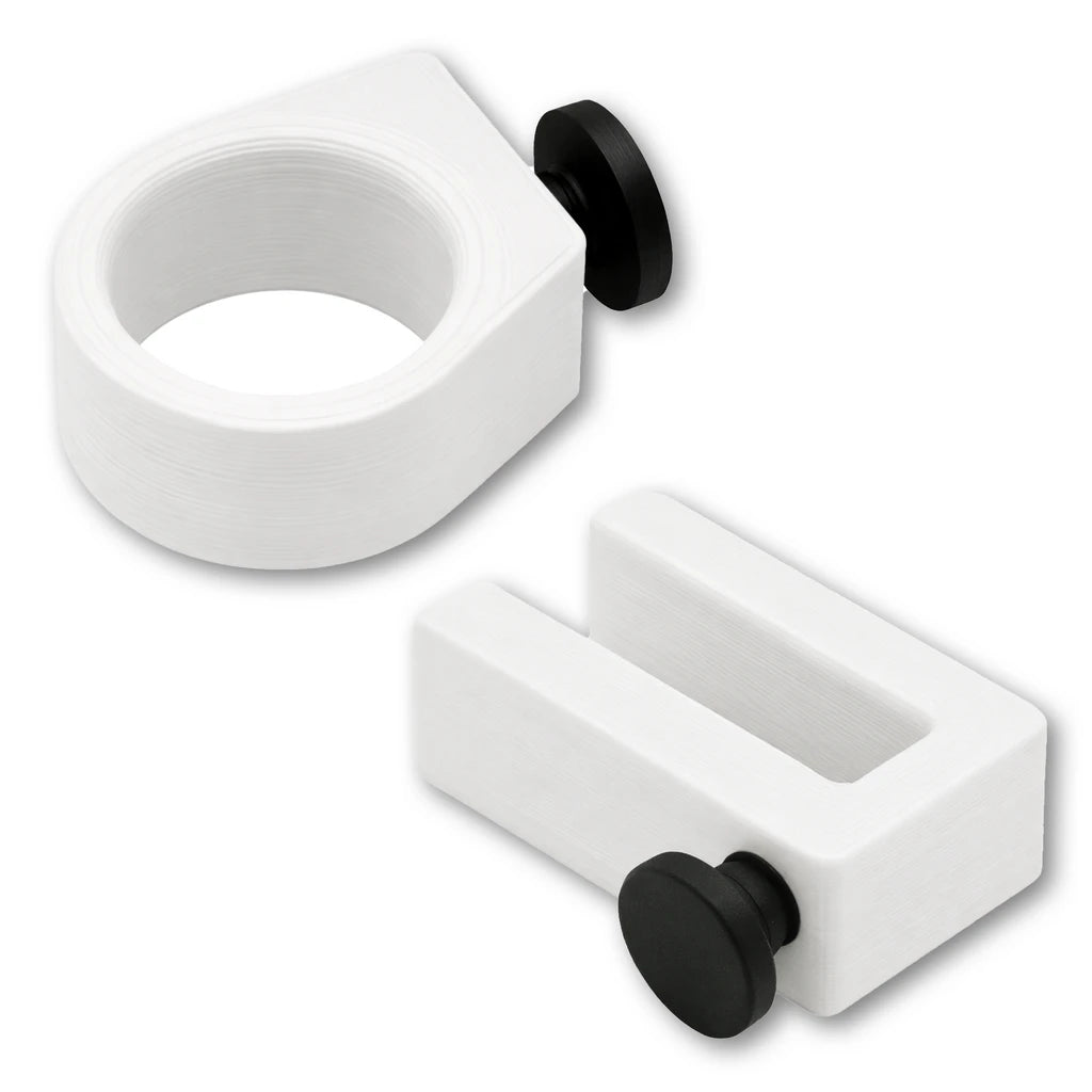 Sunglasses Ring and Utility Hook combo in white. Compatible with Phone Caddy Accessory, Drink Saver™ and Phone Saver™.