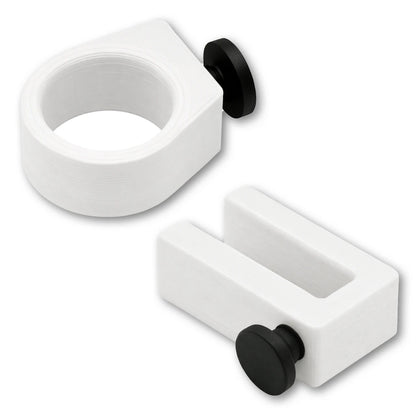 Sunglasses Ring and Utility Hook combo in white. Compatible with Phone Caddy Accessory, Drink Saver™ and Phone Saver™.