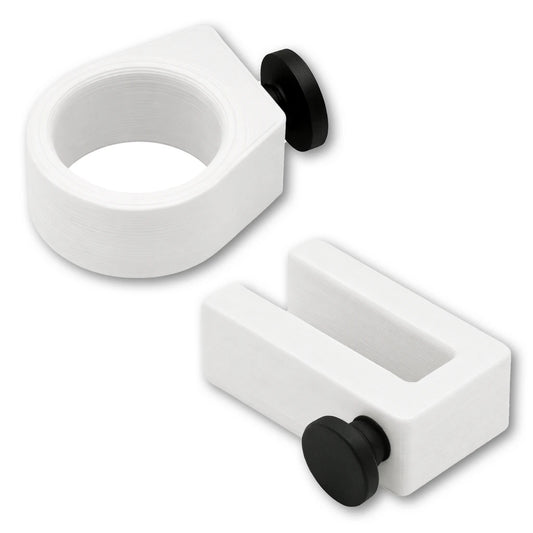 Sunglasses Ring and Utility Hook combo in white. Compatible with Phone Caddy Accessory, Drink Saver™ and Phone Saver™.