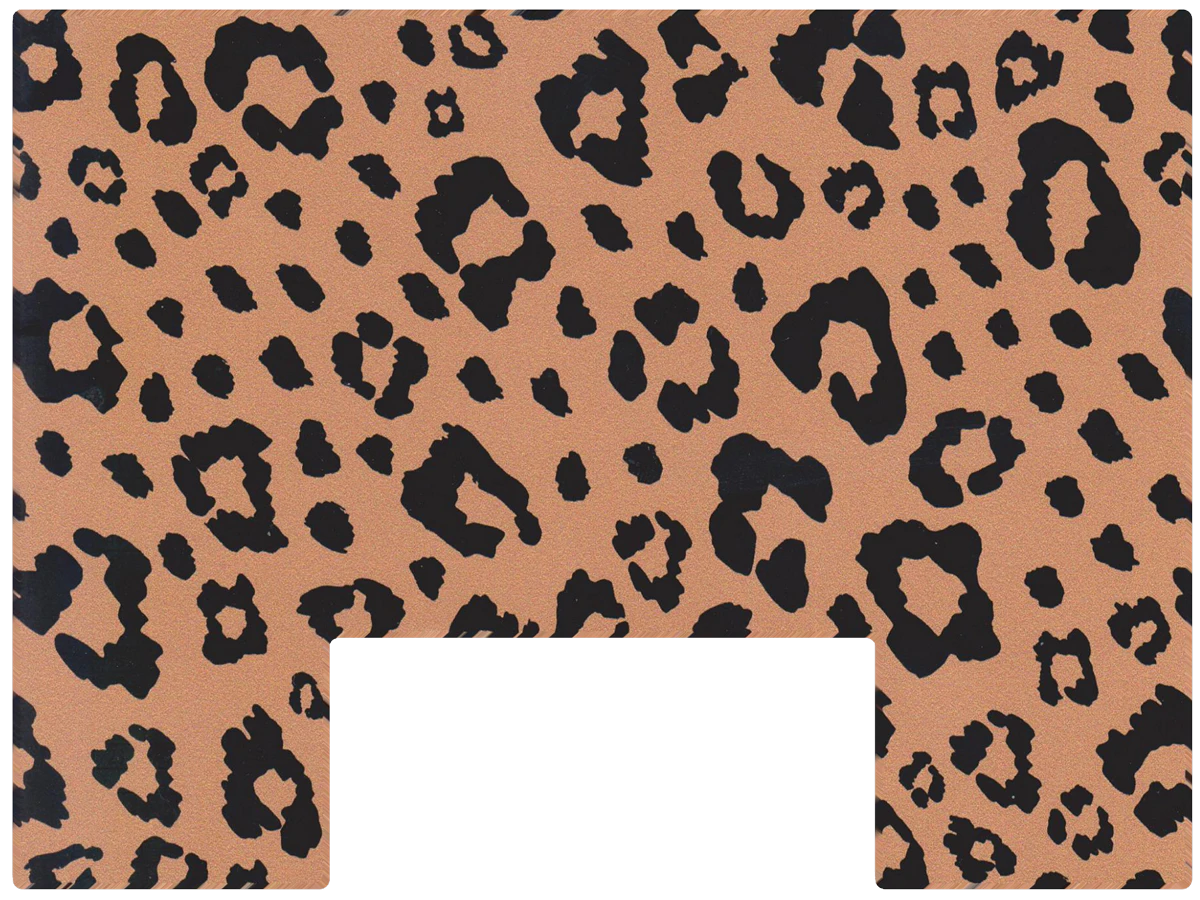 Paddle Saver™ Kitchen Kitty skin. The vinyl wrap has a wildcat theme with a spotted leopard pattern.