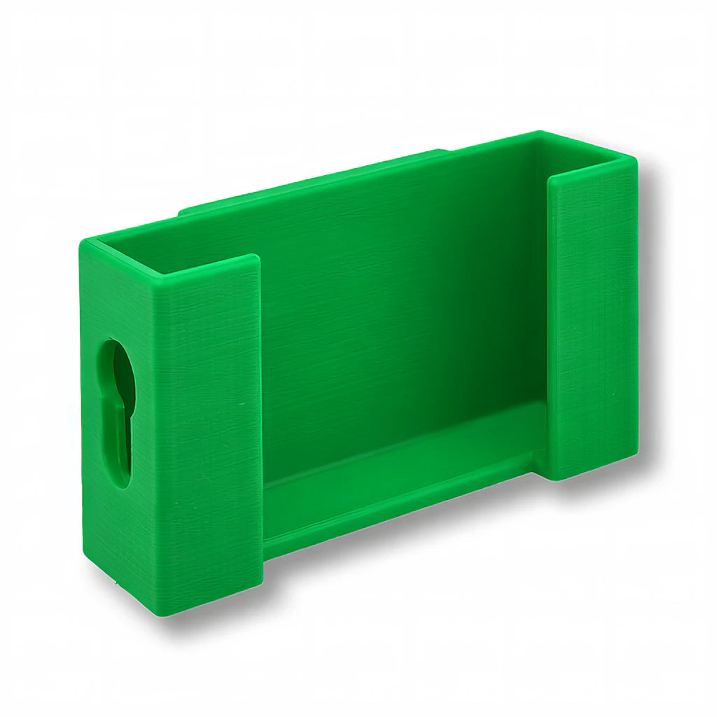 Phone Caddy Attachment in green. Attaches to The Paddle Saver™.