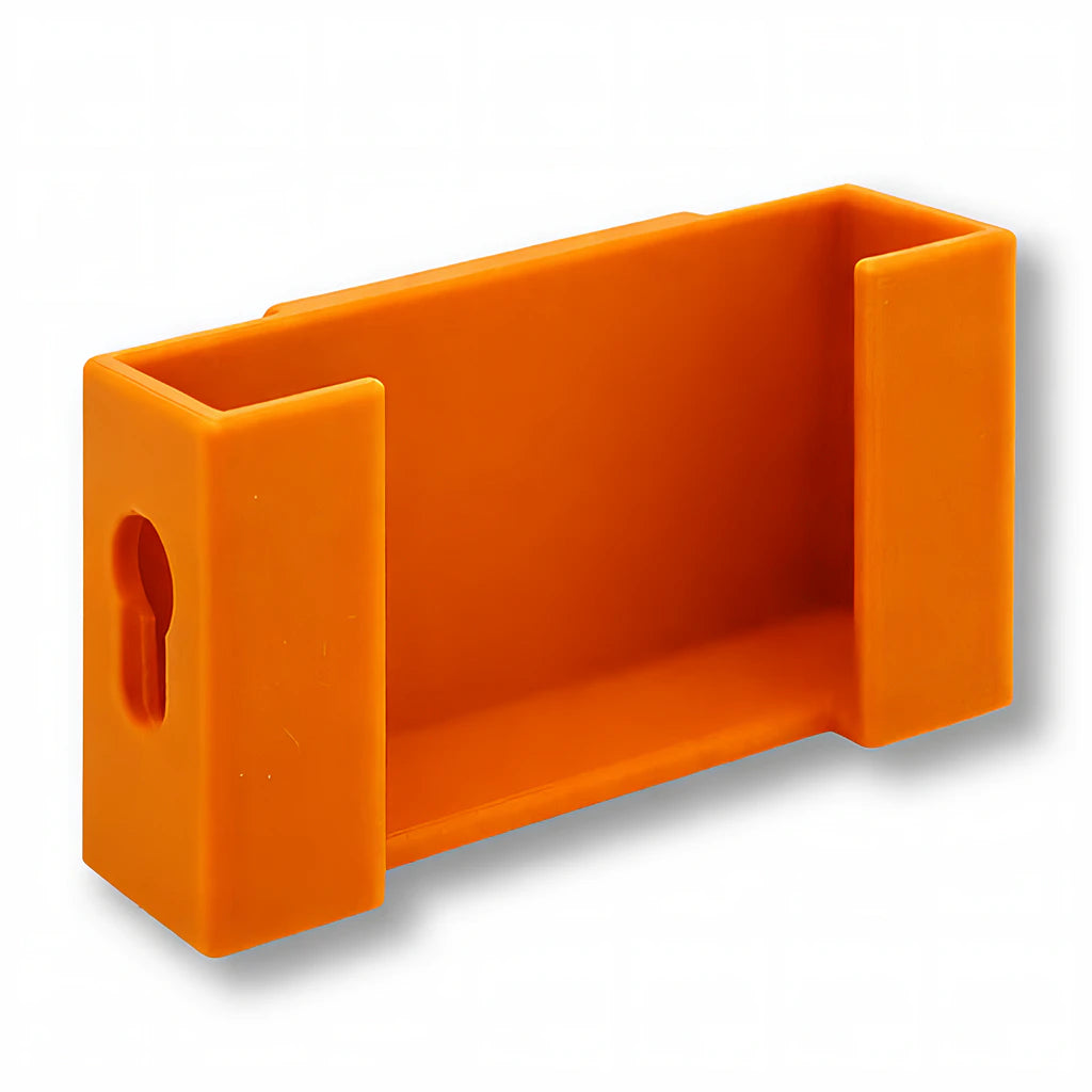 Phone Caddy Attachment in orange. Attaches to The Paddle Saver™.