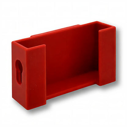 Phone Caddy Attachment in red. Attaches to The Paddle Saver™.