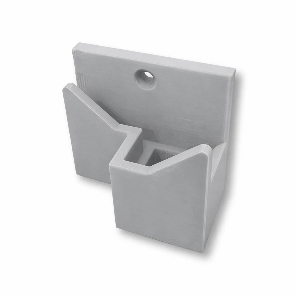 Wall Mount Adapter in gray. Compatible with all fence mounted Paddle Saver™ products.