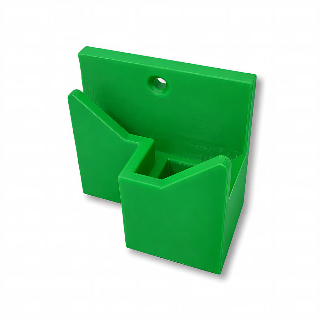 Wall Mount Adapter in green. Compatible with all fence mounted Paddle Saver™ products.
